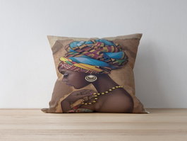 Aberto Design Funda de Cojín Multicolor 43 x 43 cm